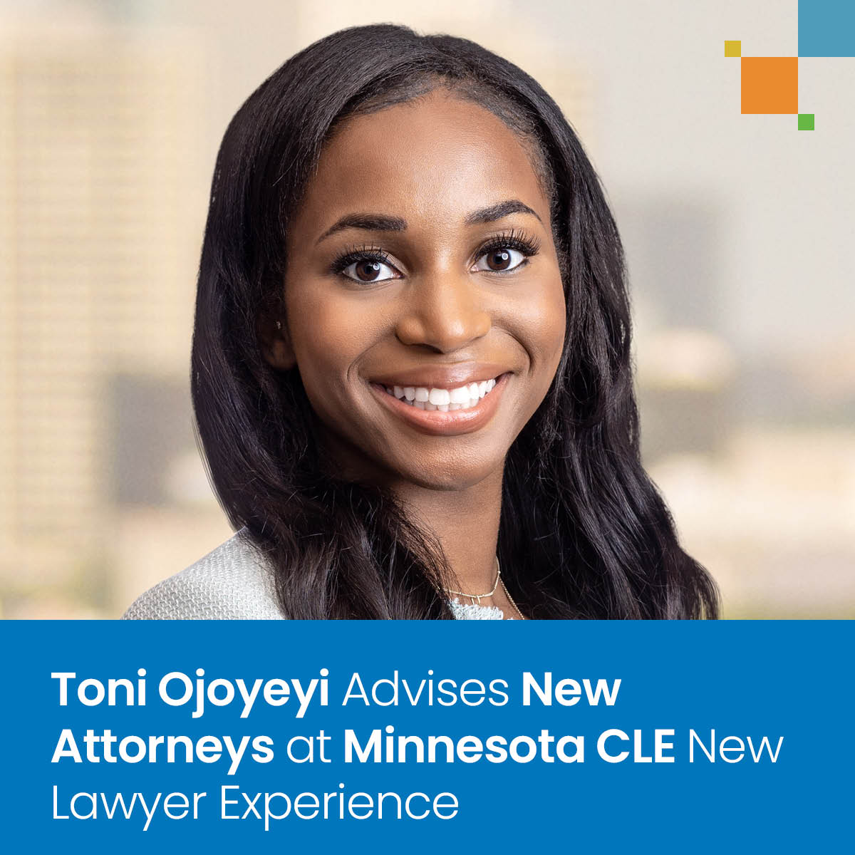 Toni Ojoyeyi Advises New Attorneys at Minnesota CLE New Lawyer