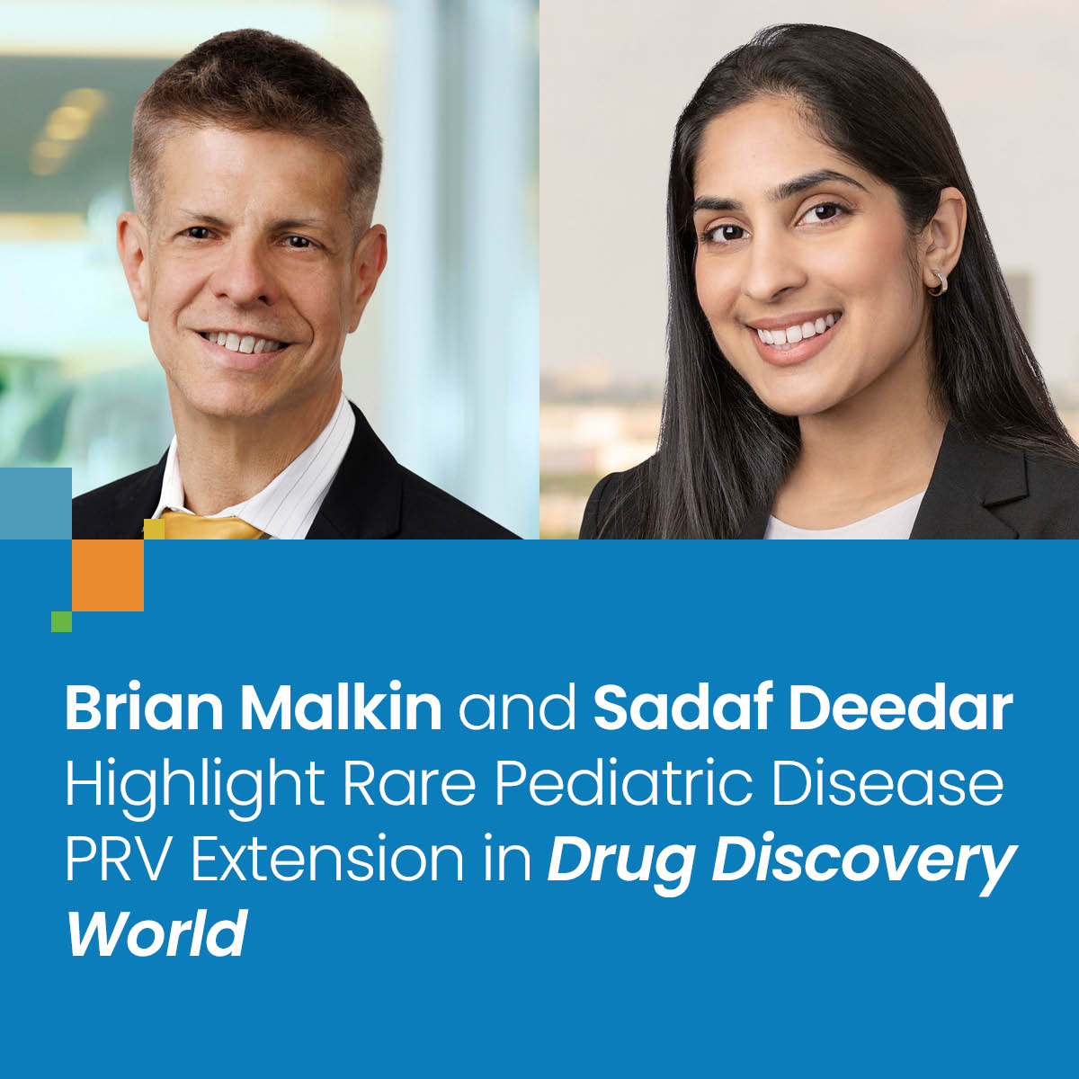 Brian Malkin and Sadaf Deedar Highlight Rare Pediatric Disease PRV ...
