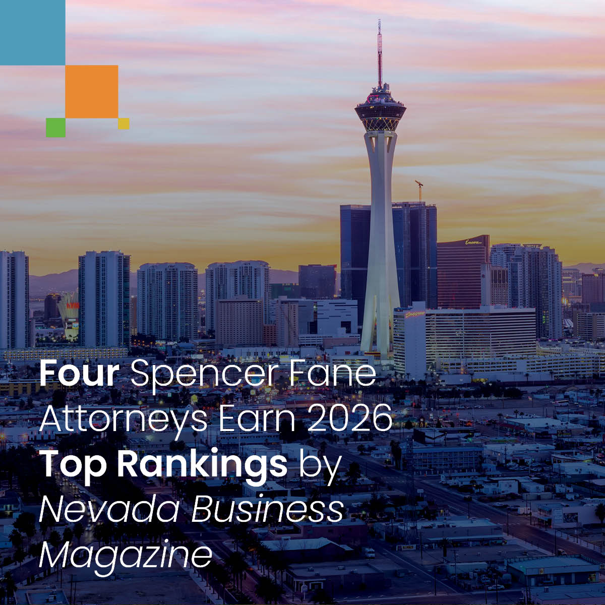 Four Spencer Fane Attorneys Earn 2026 Top Rankings by Nevada Business Magazine - Spencer Fane